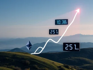 Charts showing BlackRock ETHA Ethereum ETF reaching $10 billion, symbolizing rapid institutional adoption and crypto market evolution.