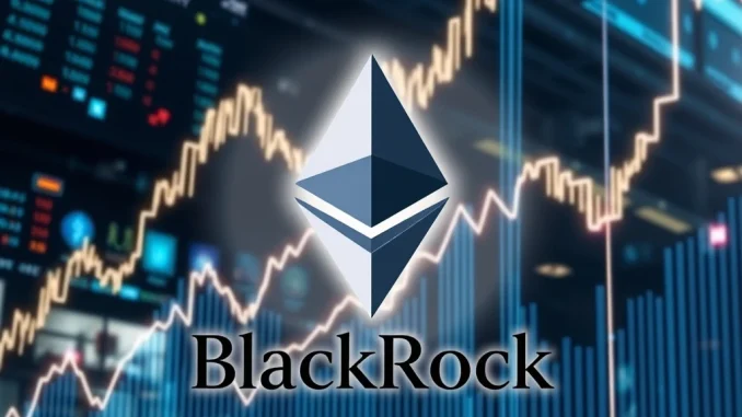 BlackRock's strategic investment in Ethereum, symbolizing institutional confidence and the potential for a significant ETH price surge.
