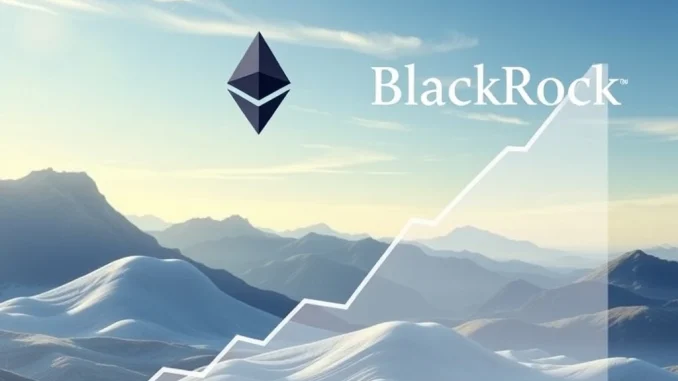 Ethereum ETF Unleashes Stunning Growth: BlackRock's ETHA Hits $10B, Fueling Institutional Appetite Visualizing the rapid $10B growth of BlackRock's Ethereum ETF, symbolizing a new era of institutional crypto investment.