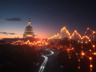 US Commerce Secretary's groundbreaking announcement to record blockchain GDP data, symbolizing government's embrace of secure digital economic data.