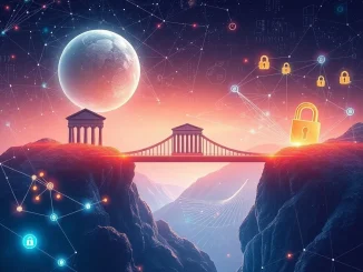 A visual representation of Blockchain ZK Innovations driving the integration of decentralized finance with traditional financial systems, emphasizing security and regulatory compliance.