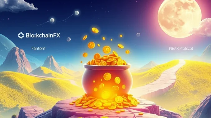 A visual representation of BlockchainFX staking leading the pack in generating crypto passive income, surpassing other platforms.