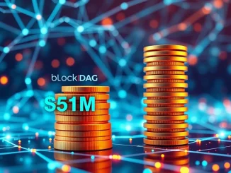 A dynamic visual representing BlockDAG's rapid growth and successful crypto presale, contrasting with Cardano's steady but slower trajectory.