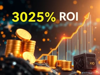 A chart showing exponential growth, representing the impressive BlockDAG Presale ROI and the substantial funds raised.