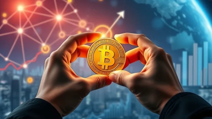 A visual representation of BlockDAG's successful cryptocurrency presale, showing financial growth and network connections.