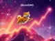Visualizing the BlockDAG presale's record-breaking success alongside Dogecoin's rally and Stellar's dip, highlighting market dynamics and the BlockDAG presale.