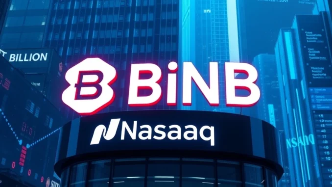 BNB's strategic move to launch a Nasdaq-listed treasury, aiming for a $1 billion raise, symbolizing significant blockchain investment.