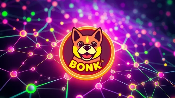 BONK Price Surge: Explosive 15% Rally Tests Solana Ecosystem's Resilience Illustrates the BONK price surge impacting the Solana ecosystem, showing market volatility and key crypto support levels being tested.