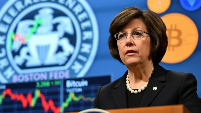 Boston Fed Governor Susan Collins discussing July rate decision impact on crypto