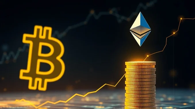 An image symbolizing BTC Digital's strategic pivot to Ethereum staking, showing growth and innovation in the crypto space.