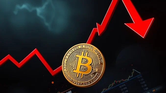 Bitcoin (BTC) price falling sharply on Binance USDT market