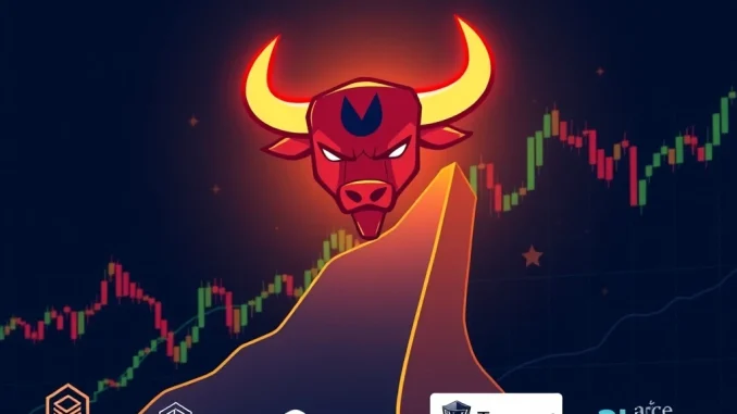 A visual representation of the Bullish IPO's impressive growth and $4.8 billion valuation, highlighting its market impact.