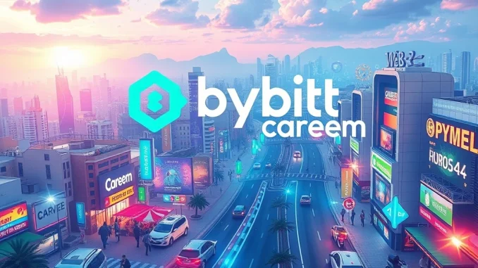 Illustrating the revolutionary Bybit Careem partnership driving crypto adoption in the MENA region, integrating digital assets into daily life.