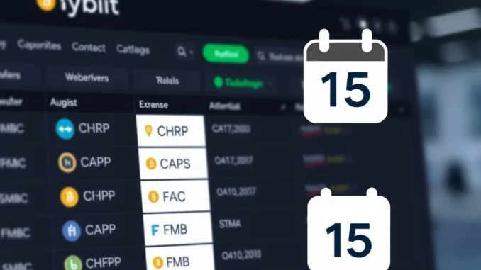 A visual representation of Bybit delisting specific cryptocurrency trading pairs, highlighting the impact on traders.