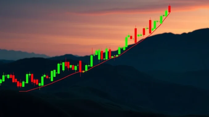 A dynamic chart showing Cardano (ADA) price movement with resistance and support lines, hinting at a potential rally towards $1.02.