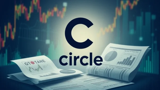 Visual representation of Circle's strategic public offering of Class A shares, highlighting its impact on the crypto market.