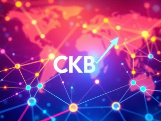 A visual representation of CKB price growth on the Nervos protocol, highlighting the impact of recent protocol upgrades and network expansion.