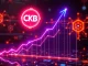 CKB token price surge with Layer 2 blockchain technology in the background