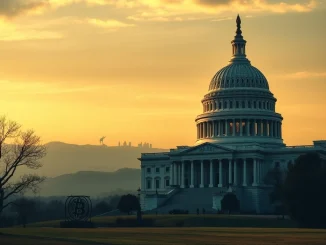 Lawmakers debating the crucial CLARITY Act, shaping the future of US crypto regulation in the halls of power.