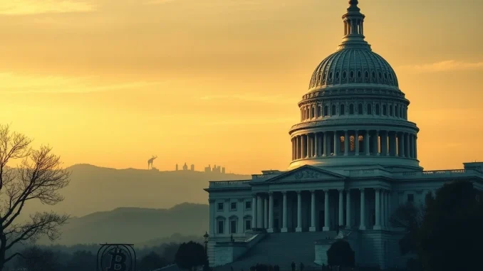 Lawmakers debating the crucial CLARITY Act, shaping the future of US crypto regulation in the halls of power.