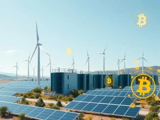 CleanSpark's sustainable Bitcoin mining operations powered by renewable energy and AI efficiency.