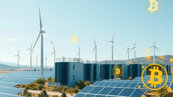 CleanSpark's sustainable Bitcoin mining operations powered by renewable energy and AI efficiency.