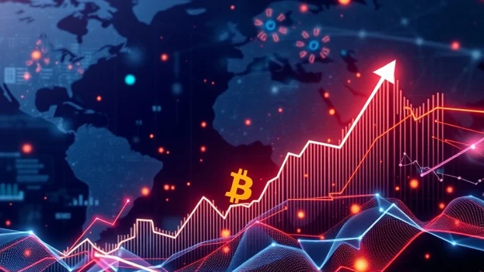 Charts showing a significant rise in CME Bitcoin futures prices, reflecting strong market optimism and institutional interest.