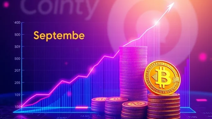 A visual representation of an altcoin season with charts showing altcoin growth, highlighting the positive crypto market outlook based on the Coinbase altcoin report.