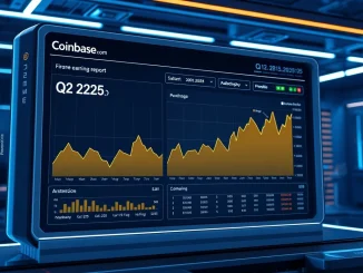 Coinbase Q2 2025 earnings report with cryptocurrency market trends