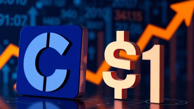 Coinbase logo next to a USD1 symbol on a digital roadmap, representing the crucial USD1 Coinbase listing announcement.