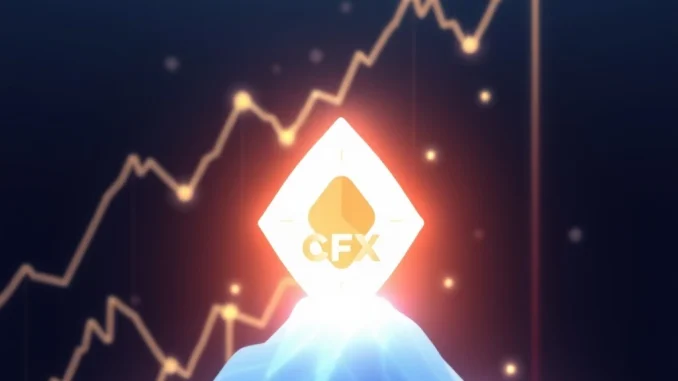 Conflux CFX token price prediction analysis with rising chart