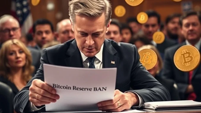 Connecticut Governor signs Bitcoin Reserve Ban into law, impacting crypto regulations.