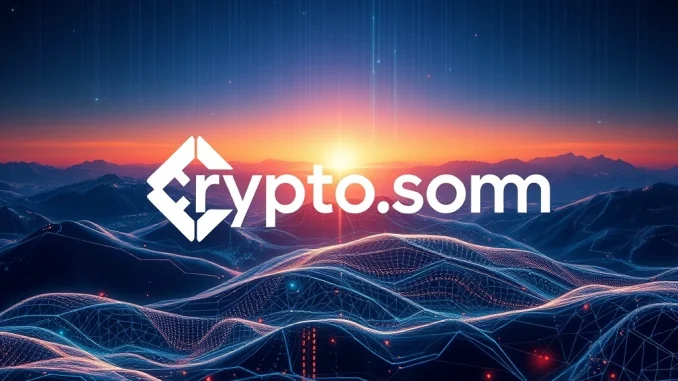 Visualizing the strategic alliance where CRO token empowers Trump's Truth Social platform, symbolizing a significant digital partnership.