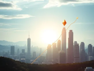 Chart showing a strong crypto bull run with institutional investment driving Bitcoin's price.