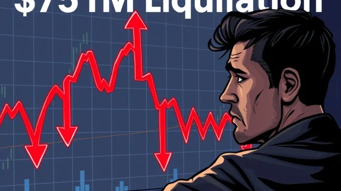 Crypto futures liquidations causing market volatility and trader distress