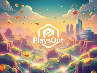 PlaysOut's crypto gaming platform securing significant venture capital, symbolizing growth and innovation in Web3 gaming.