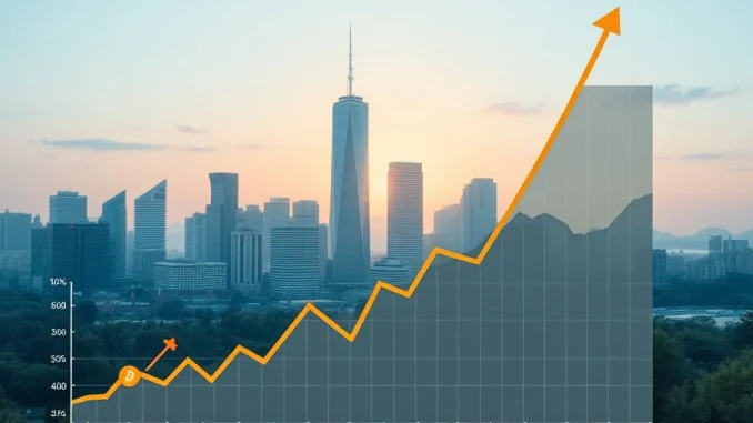 A visual representation of significant crypto inflows, highlighting institutional adoption of digital assets and Bitcoin ETFs, surpassing private equity investments.