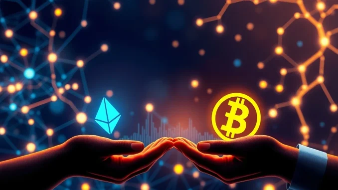 Unlocking the Future: Crypto Lending's Astounding Resurgence with AI-Driven Models An AI-driven model facilitating crypto lending transactions, symbolizing secure and innovative blockchain finance.