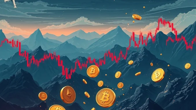 Crypto Liquidations: Staggering $637M Wiped Out in Perpetual Futures Over 24 Hours Charts showing massive crypto liquidations, reflecting market volatility in perpetual futures, impacting Bitcoin, Ethereum, and Solana.