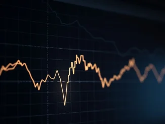 A chart illustrating a sharp decline, symbolizing the impact of significant **crypto liquidations** on the futures market.