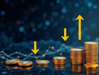 Chart showing a sharp 24% decline in crypto market inflows, indicating reduced cryptocurrency investment.