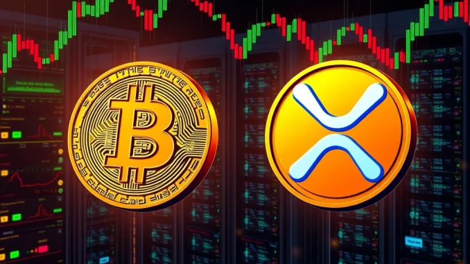 Bitcoin and XRP price swings and mining shocks in cryptocurrency market