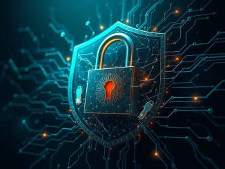 Abstract visual representing the critical threats to crypto privacy and user trust in decentralized systems.