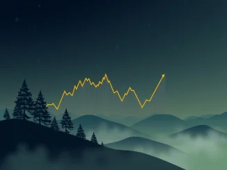 Chart showing a significant 22% drop in crypto spot trading volumes for Q2, highlighting market contraction and the resilience of crypto derivatives.