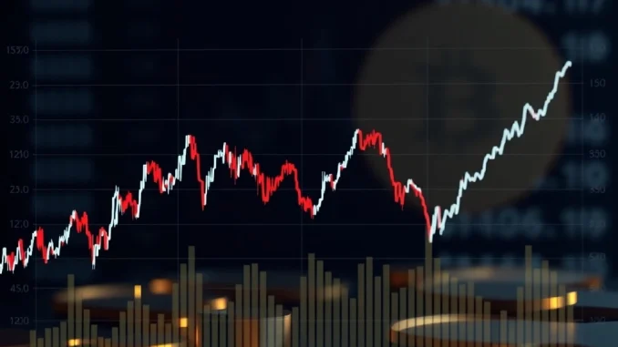 Crucial Crypto Stocks Update: Tesla's Post-Earnings Plunge Amidst Broader Market Rally Graph showing divergent performance of crypto stocks, with Tesla stock declining amidst a rising US stock market rally.
