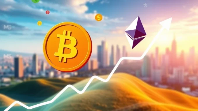Chart showing a significant surge in crypto exchange volume to $1.71 trillion, driven by Bitcoin and Ethereum price increases.