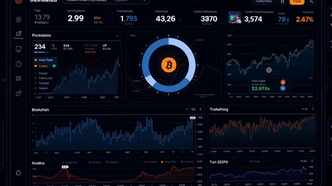 Data APIs and AI integration for real-time crypto insights on a digital dashboard