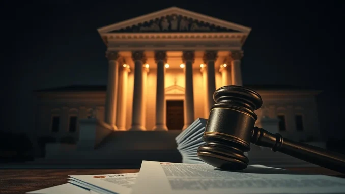 A legal document showing a DCG lawsuit against Genesis, symbolizing financial dispute and bankruptcy in the crypto industry.