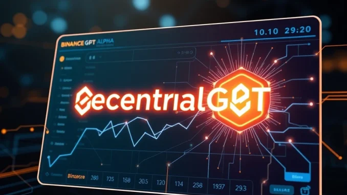 DecentralGPT: Binance Alpha Unveils Crucial Listing on August 20 Visualizing DecentralGPT's integration with Binance Alpha, highlighting its role as a key AI crypto project listing.