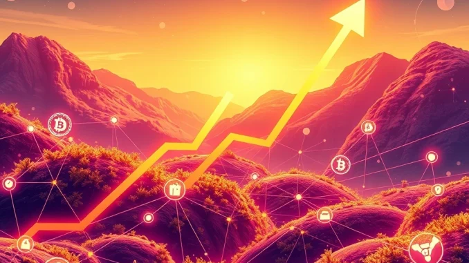 Visualizing the explosive growth of a leading DeFi project, showcasing its momentum and innovation in decentralized finance.